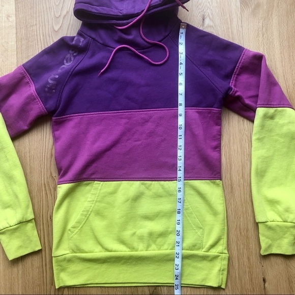 AMNESIA COLOURFUL HOODIE COLORBLOCK - S - Picture 3 of 8